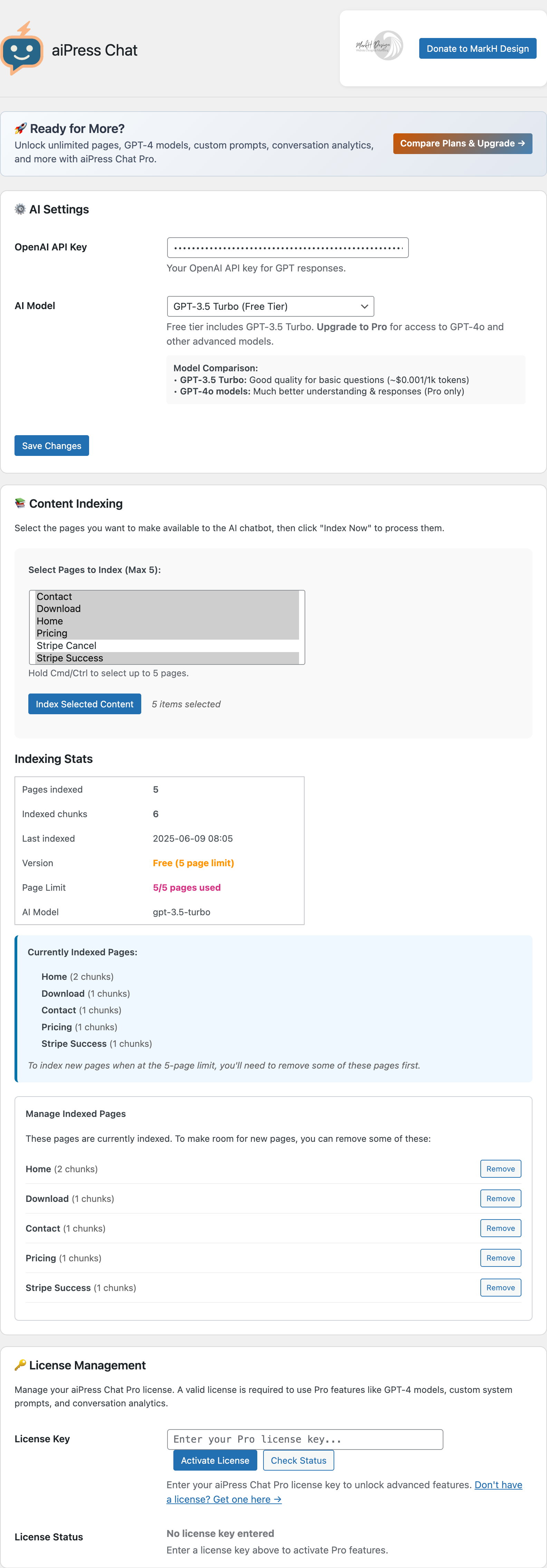 aiPress Chat Dashboard